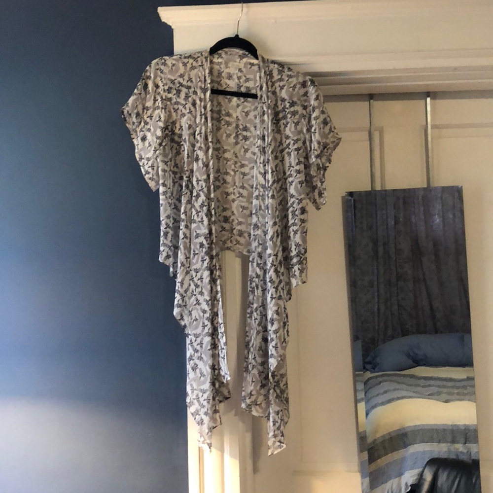 Hinge Silk Open Cardigan